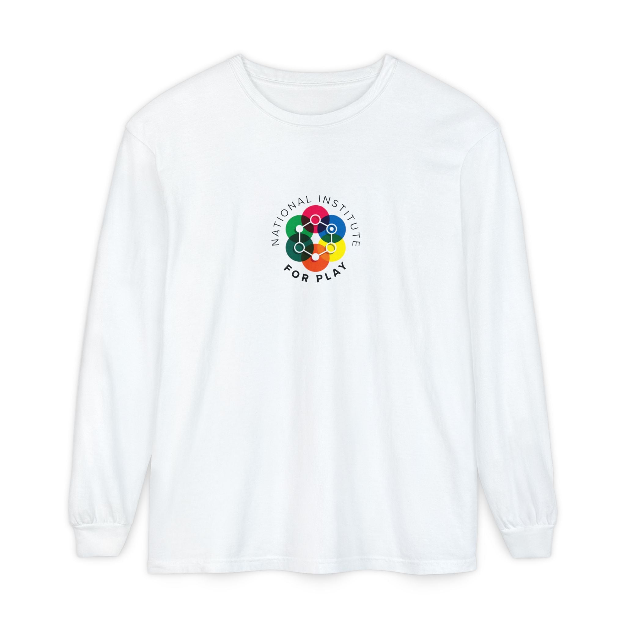 Unisex Long Sleeve T-Shirt, National Institute for Play Logo