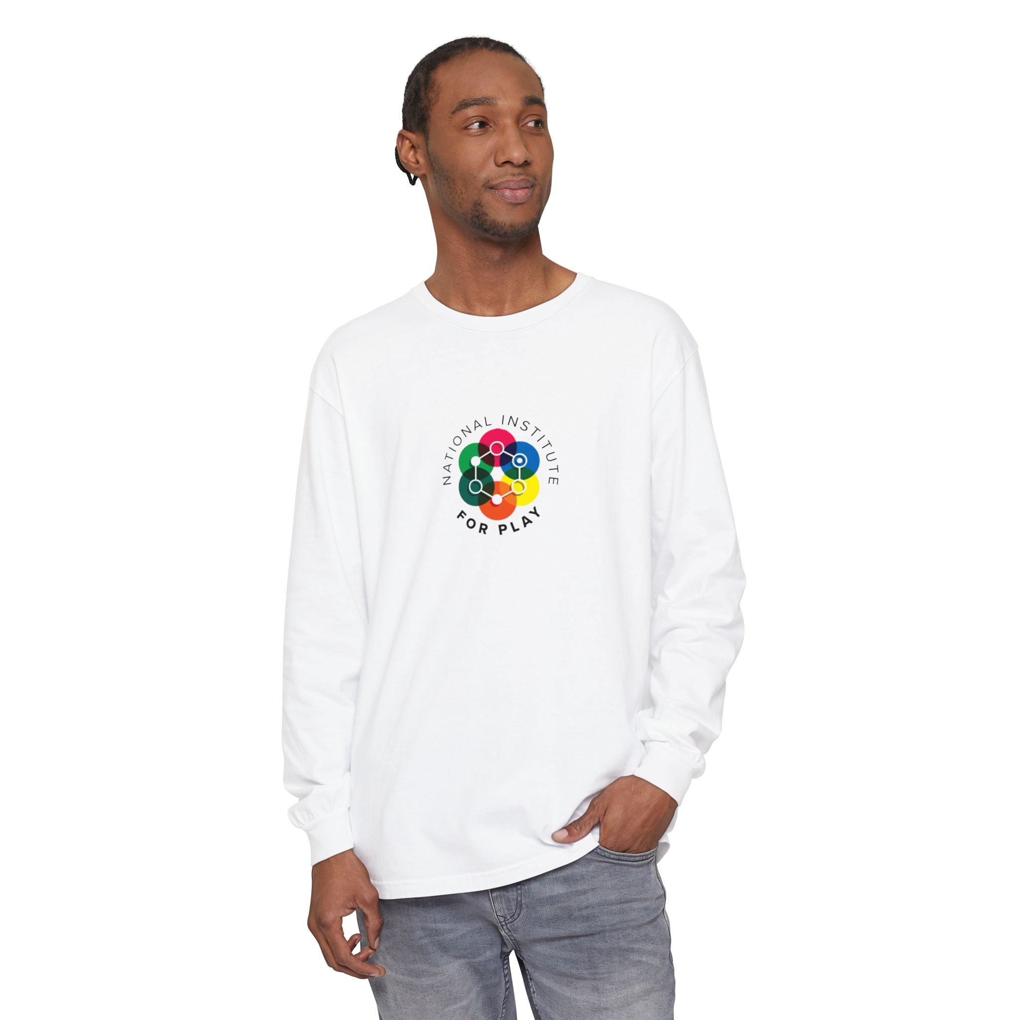 Unisex Long Sleeve T-Shirt, National Institute for Play Logo