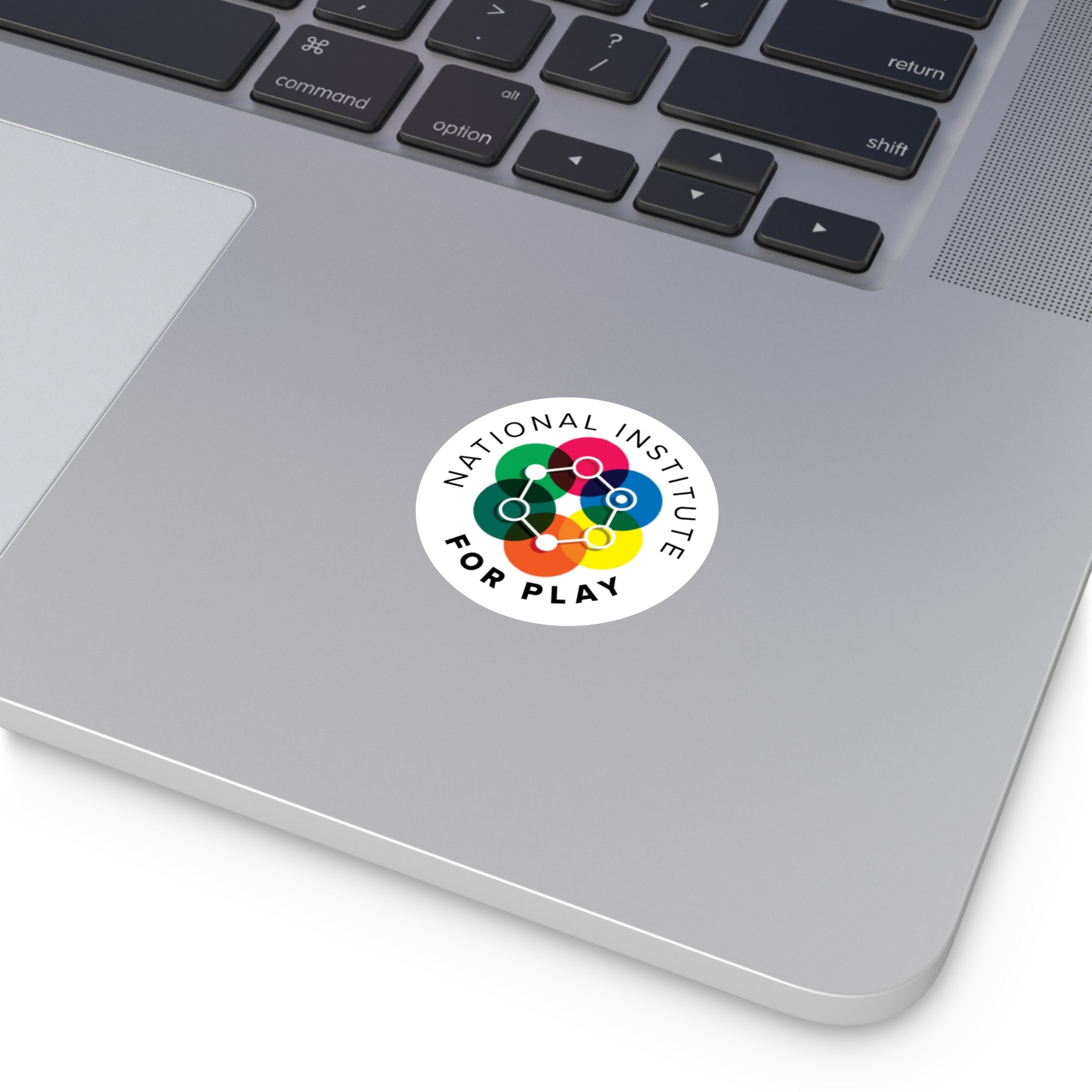 Round Vinyl Sticker, National Institute for Play Logo